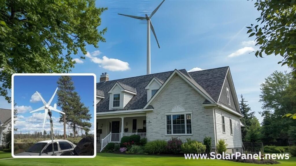 Best residential wind power generator installation on a suburban house